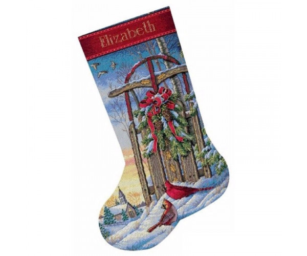 

Набор для вышивания Dimensions Christmas Sled Stocking