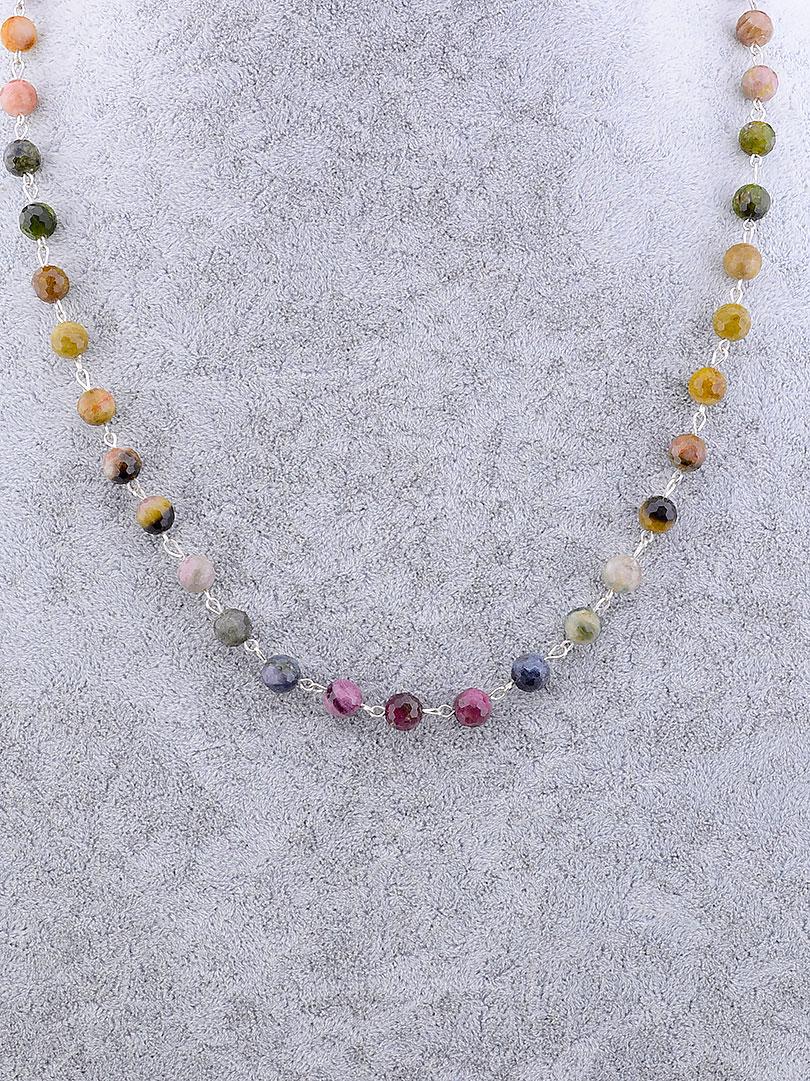 

Бусы 'SUNSTONES' Турмалин Серебро(925) 50 см.