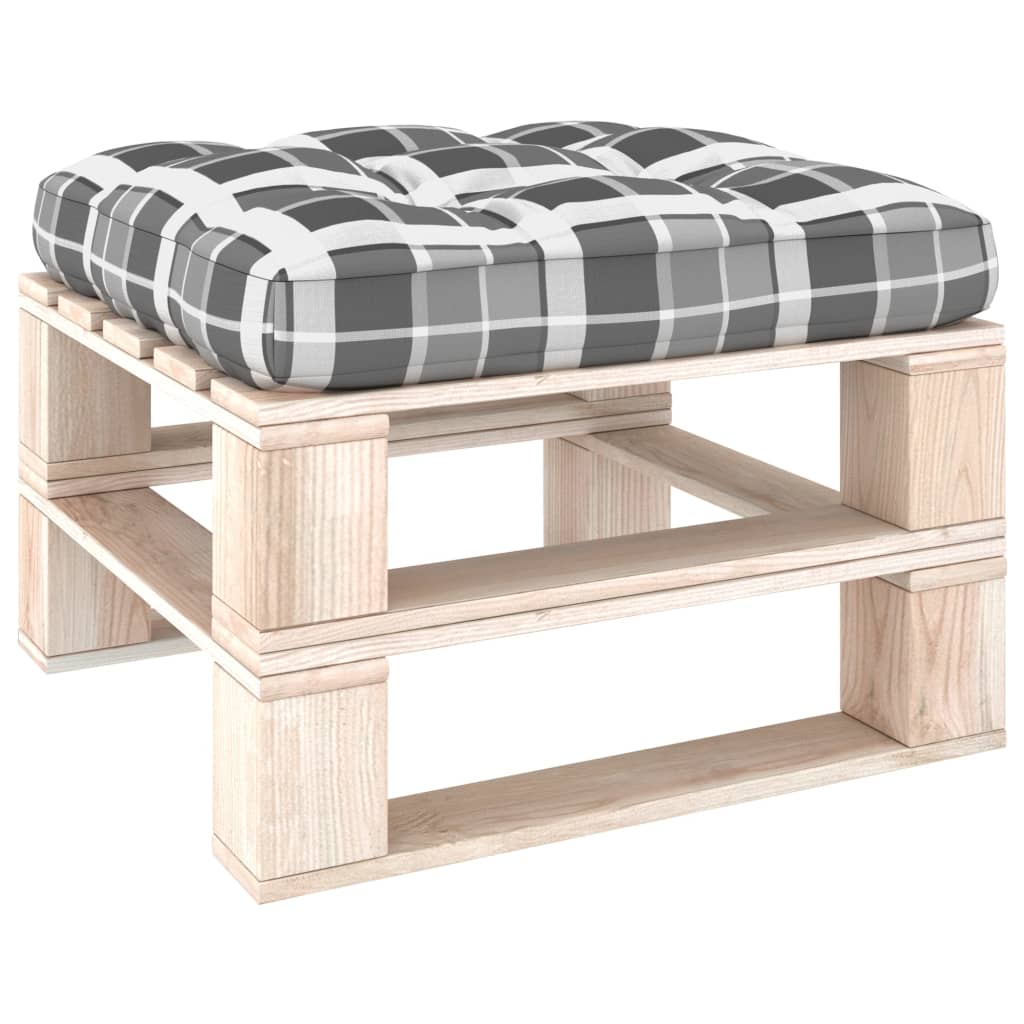 

Палетна диванна подушка Shumee сіра 58x58x10 см 314647