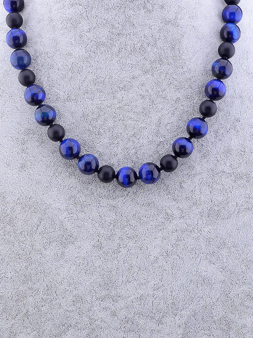 

Бусы 'SUNSTONES' Кошачий глаз,Шунгит 51 см.082973