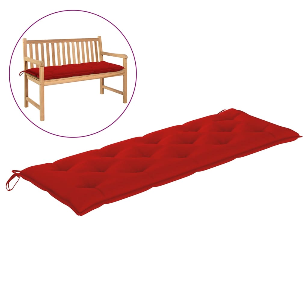 

Подушка для садової лавки Shumee червоний колір 150x50x7см тканина 314962