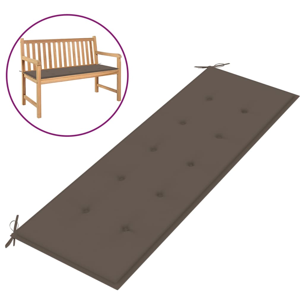 

Подушка для садової лавки Shumee сіро коричневий колір 150x50x3 см 47623