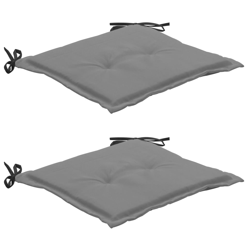 

Подушки для садового стільця Shumee 2 шт чорно сірі 50x50x3 см 47606