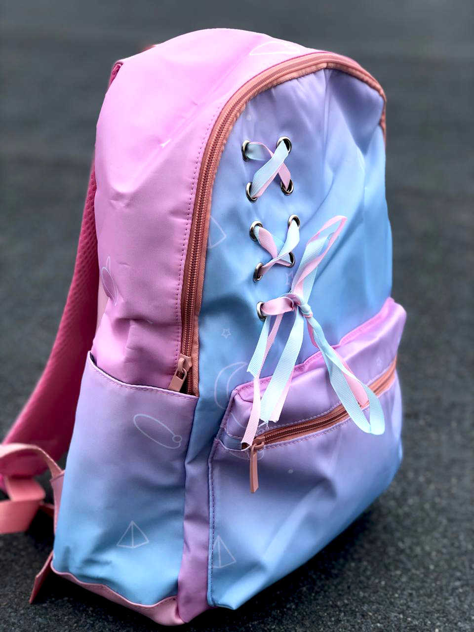 

Рюкзак VTTV (40x28x12) Голубой с розовым D7940 blue-pink1 (40x28x12)