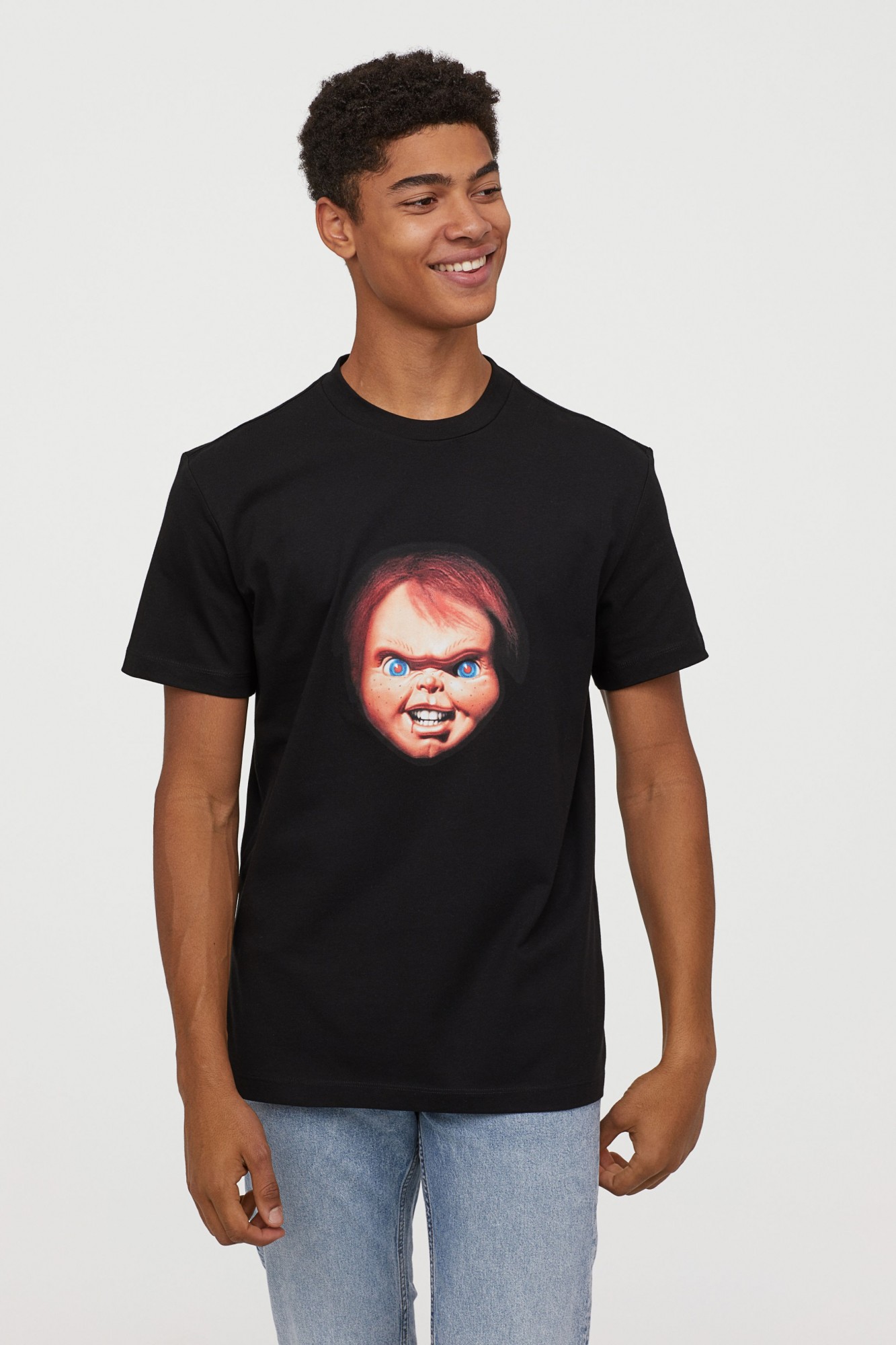 

Футболка H&M трикотажная  черная Chucky 23-0002, Футболка H&M трикотажная L черная Chucky 23-0002