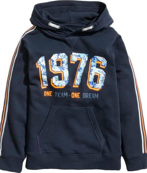 

Худи H&M с принтом 98-104 темно-синее 000001