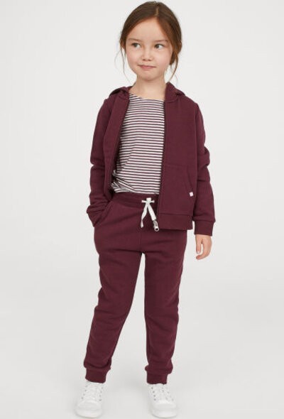 

Джоггеры H&M 0395658 98 бордовые 6-0050