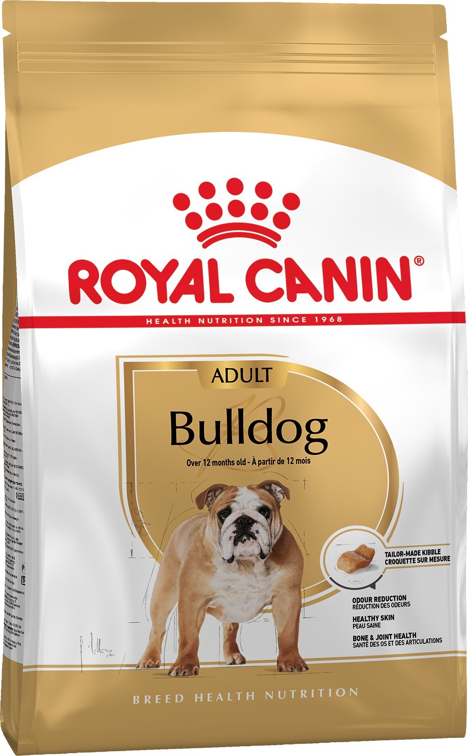 

Сухой корм для собак ROYAL CANIN Bulldog Adult 12 кг породы Бульдог