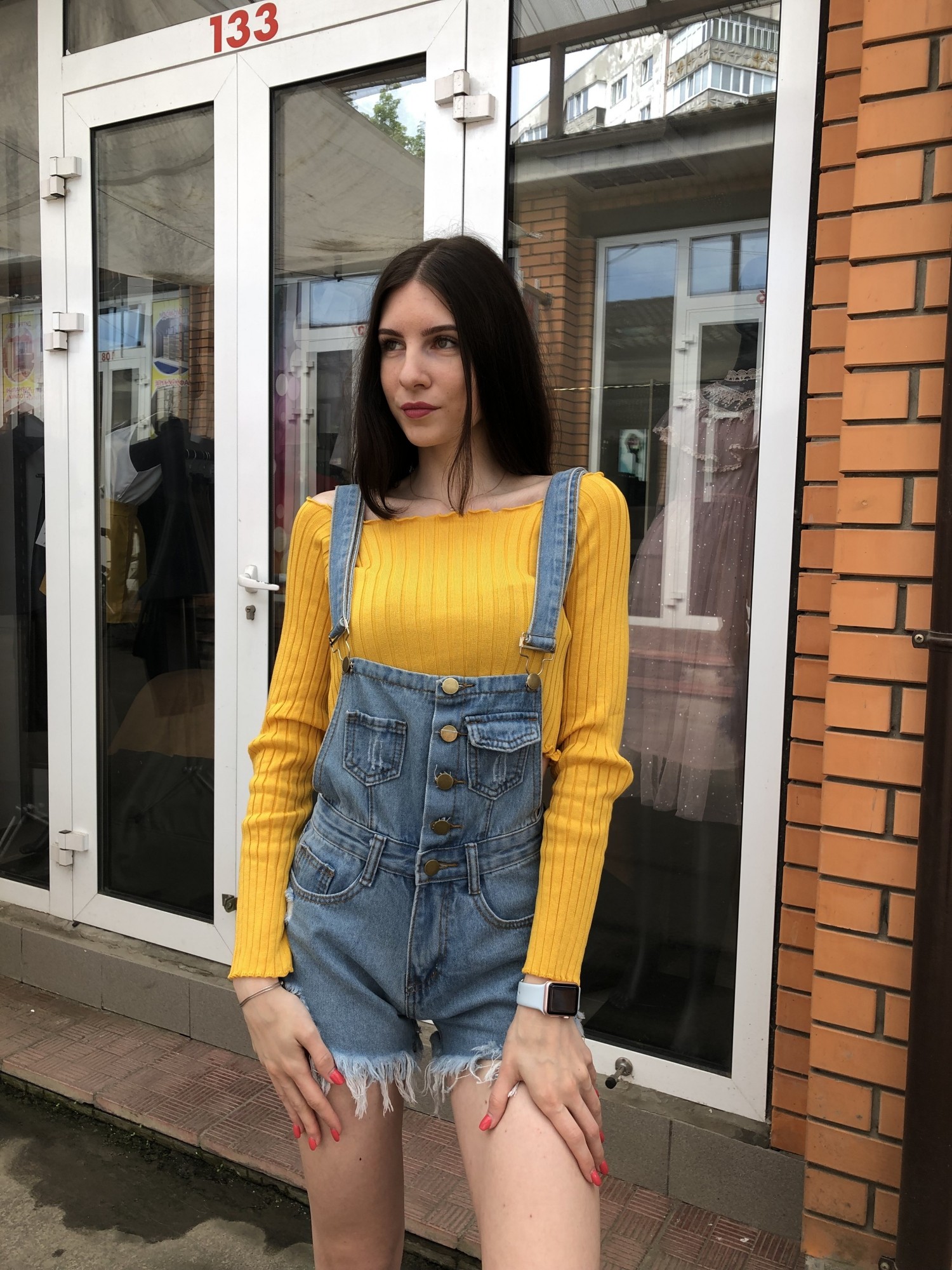 

Джинсовий комбінезон 12709 М блакитний