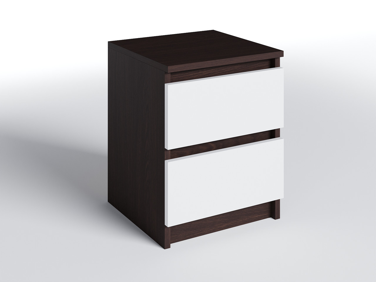 

Тумба прикроватная Меблева Площа ТК-1 Дуб венге магия + Белый (40х40х50 см)