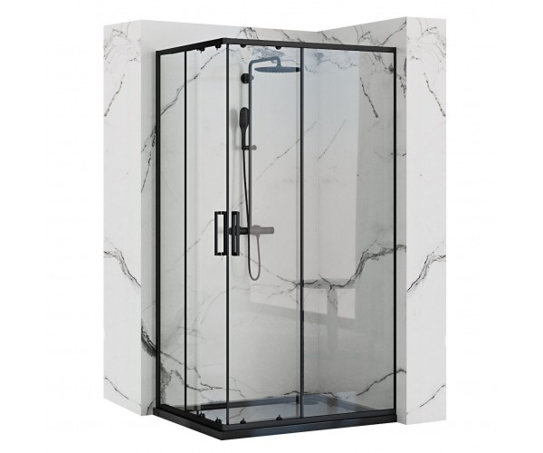 

Душова кабіна Rea PUNTO 80x100 Чорний REA-K4806