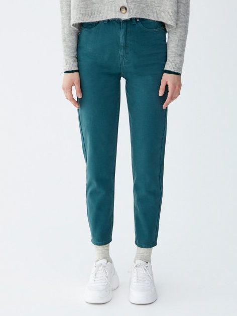 

Джинсы Pull & Bear 9680/381/538 42 Зеленые разводы