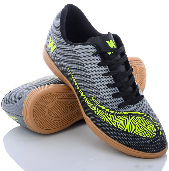 

Футзалки, бампы на полиуретановой подошве Walked futsal-black-g 43 Черный