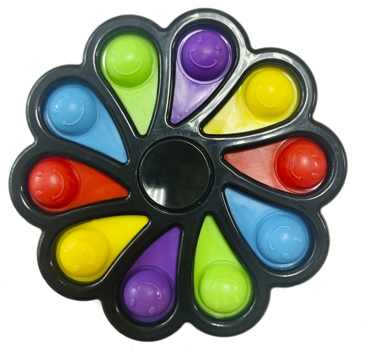 

Игрушка - антистресс "POP IT!", " Simple Dimple "Цветок-Спиннер" SM-DM-Fs(Black) Чёрный Симпл Димпл, цветочек