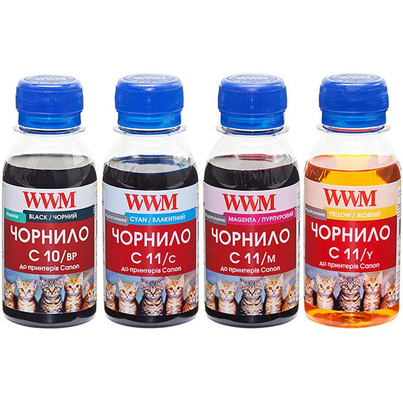 

Комплект чернил WWM для CANON PG510BP/CL511 B/C/M/Y C10/11SET 4*100г