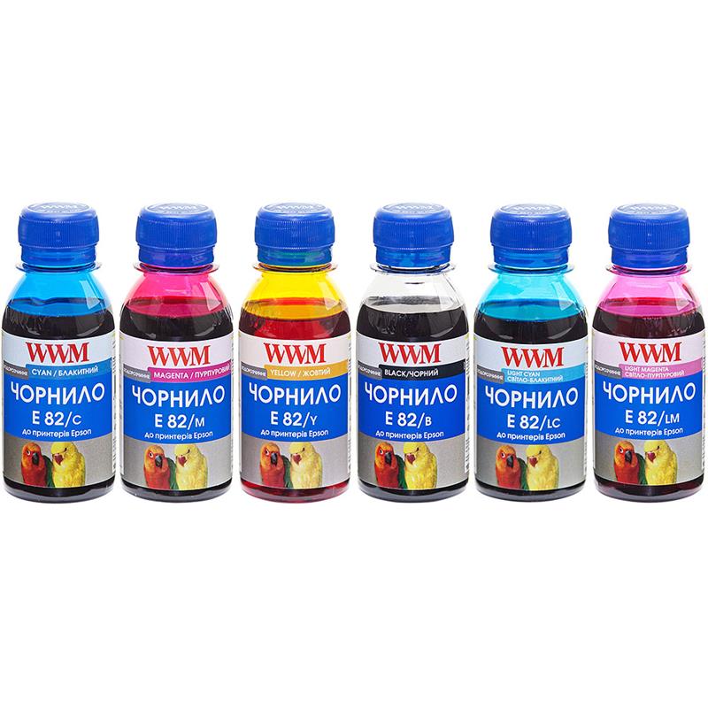 

Комплект чернил WWM для EPSON Stylus Photo P50/R270/R290/RX615/T50/TX650 B/C/M/Y/LC/LM (E82SET-2) 6*100г
