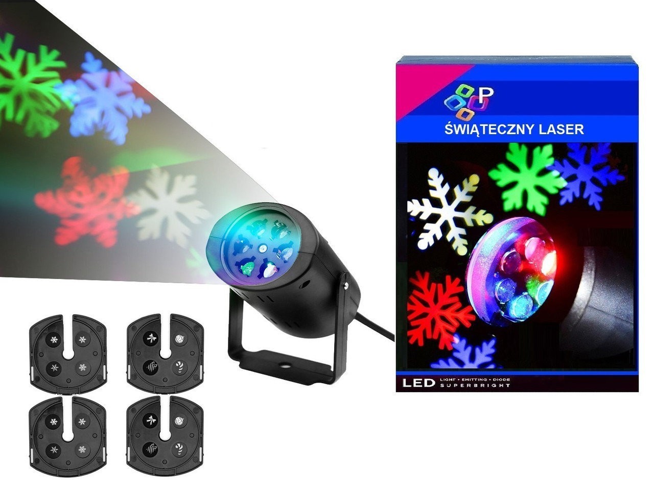 

Лазерный проектор Christmas Laser Lamp 4 Картриджа
