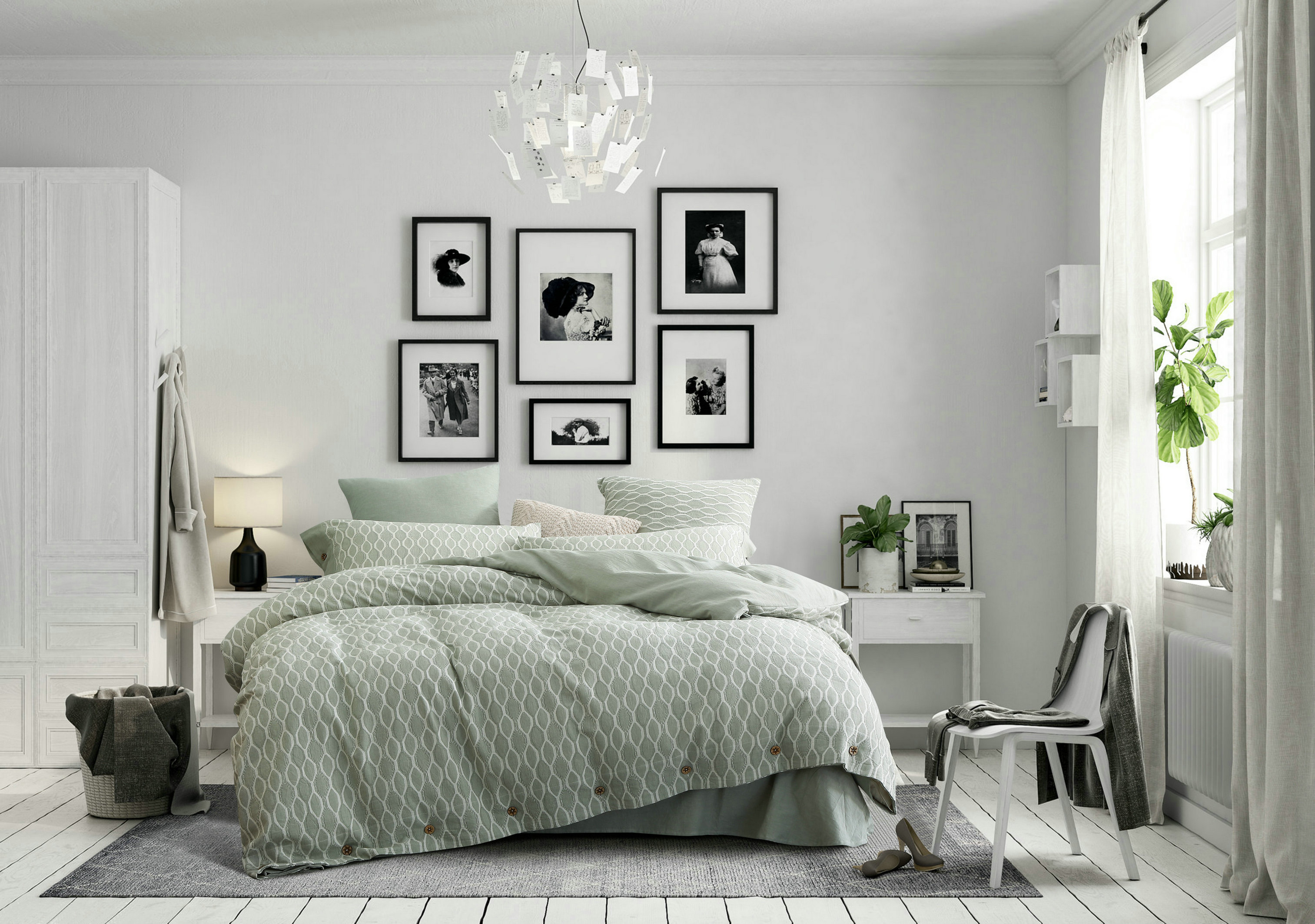 

Комплект постельного белья Tiare Евро Вареный хлопок Wash Jacquard 7