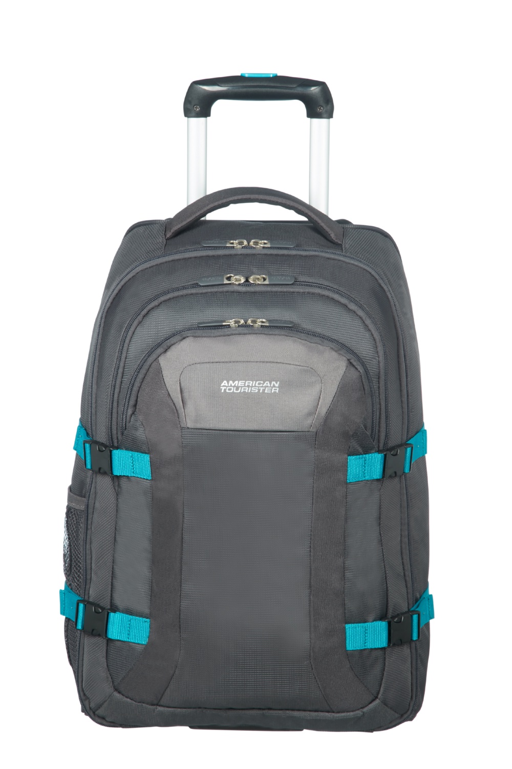 

Рюкзак На Колесах Для Пк 15,6" American Tourister ROAD QUEST GREY/TURQUOISE 36x53x26 16G*18012
