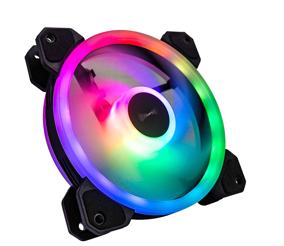 

Вентилятор Tecware ARC Spectrum F3 Starter Kit (TW-ARC-F3-SK4), 120x120x25мм, 3-pin, черный с белым