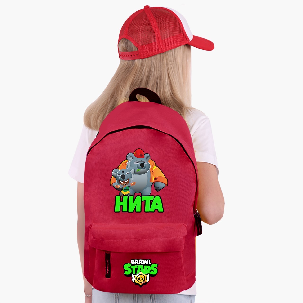 

Рюкзак детский Бравл Старс Нита (Brawl Stars Nita) (9263-1017) 17 л Красный
