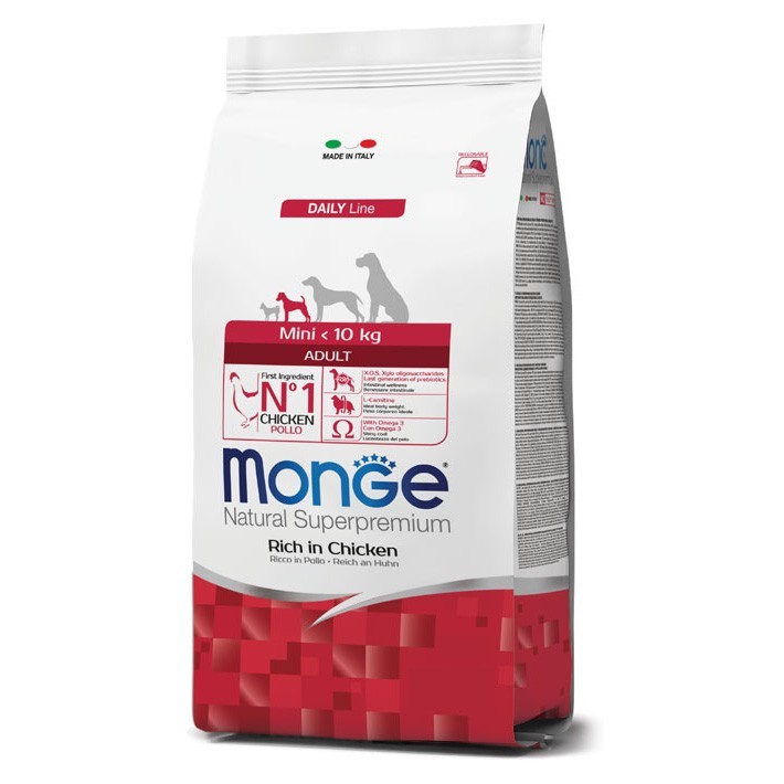 

Сухой корм для собак мелких пород Monge Mini Adult Chicken 7,5 кг