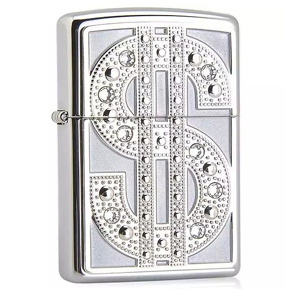

Зажигалка Zippo широкая DOLLAR 20904