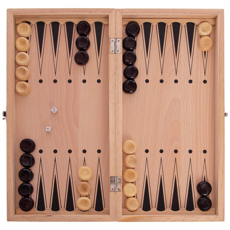 

Нарды настольная игра деревянные (34 x 34 см) W7712