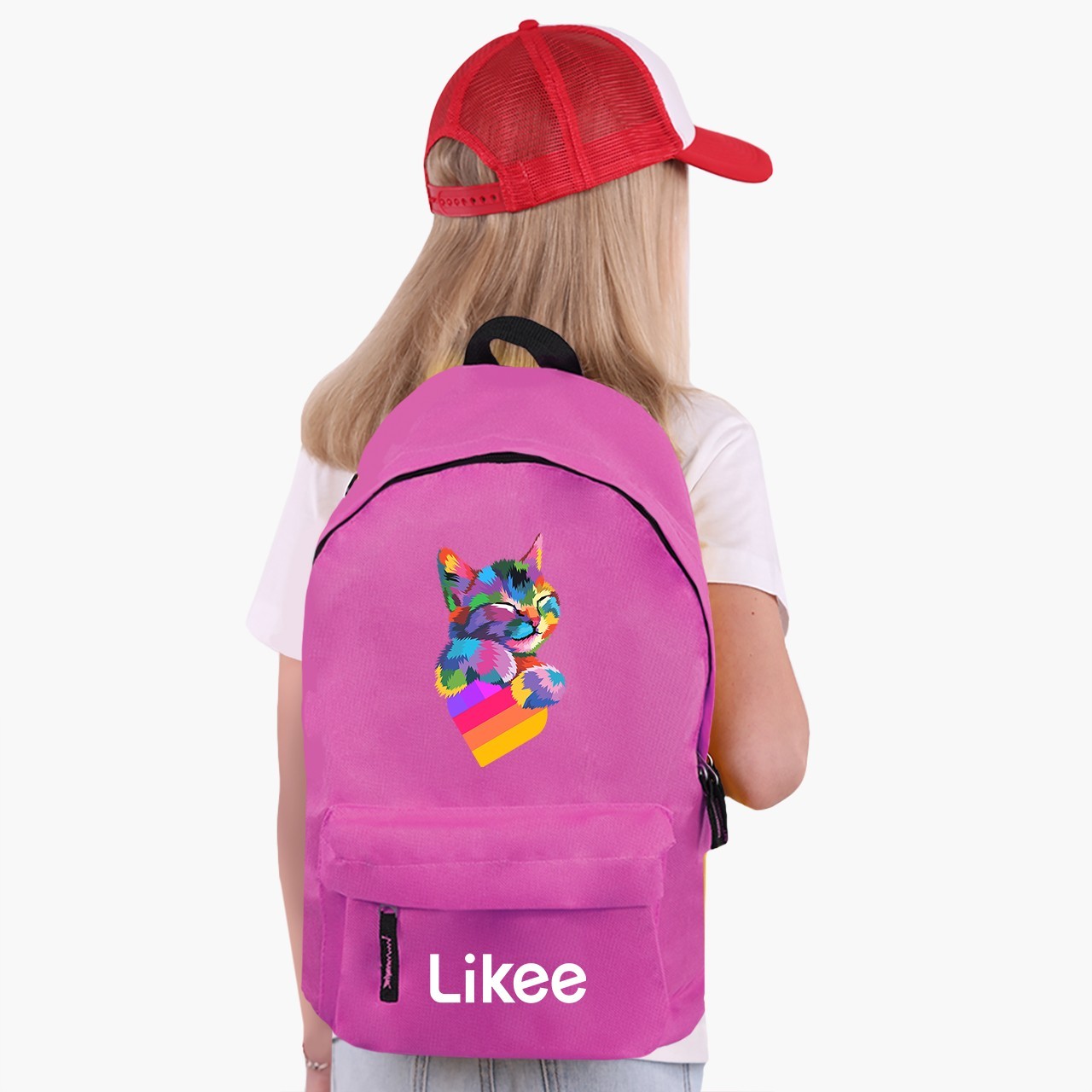 

Рюкзак детский Лайк Кот (Likee Cat) (9263-1040) 17 л Розовый