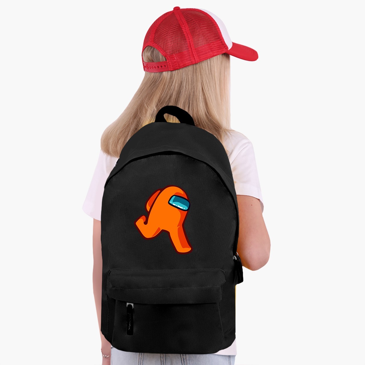 

Рюкзак детский Амонг Ас Оранжевый (Among Us Orange) (9263-2408) 17 л Черный