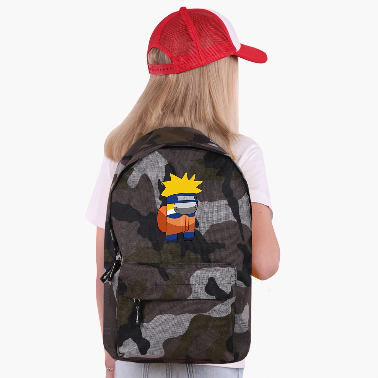 

Рюкзак детский Амонг Ас Наруто (Among us Naruto) (9263-2424) 17 л Камуфляж