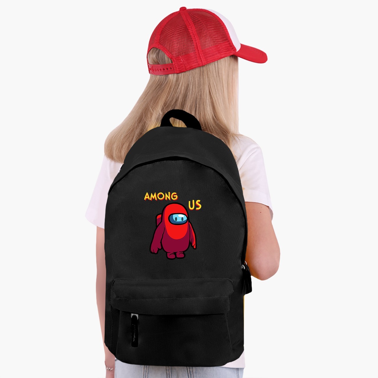 

Рюкзак детский Амонг Ас Красный (Among Us Red) (9263-2411) 17 л Черный