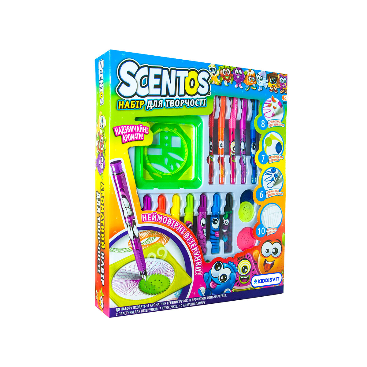

Ароматный набор для творчества - ОЗОРНЫЕ УЗОРЫ (ручки, маркеры, бумага, спирограф) 42145