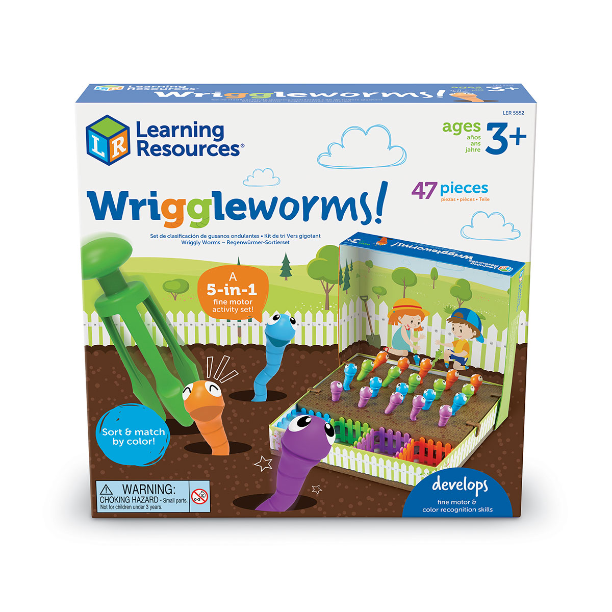 

Обучающий игровой набор-сортер LEARNING RESOURCES - ПОЙМАЙ ЧЕРВЯЧКА LER5552