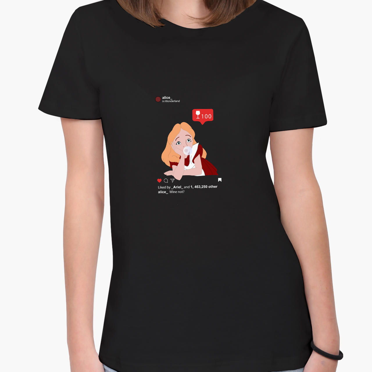

Футболка женская Дисней Алиса с жвачкой (Disney Alice in Wonderland) (8976-1433-3)  Черная, Футболка женская Дисней Алиса с жвачкой (Disney Alice in Wonderland) (8976-1433-3) L Черная