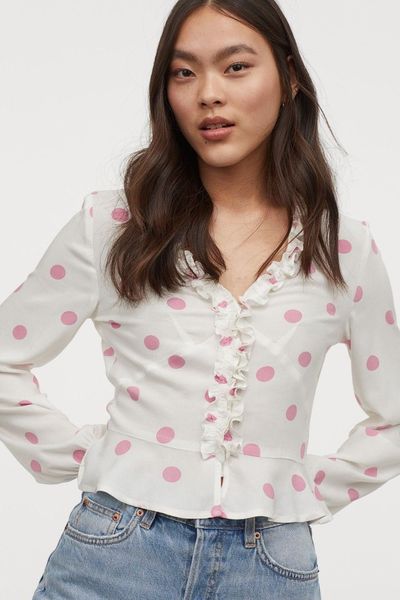 

Блуза H&M 42 молочная (1204-413)