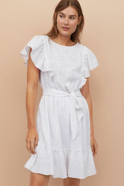 

Платье H&M 36 белое (1203-770)