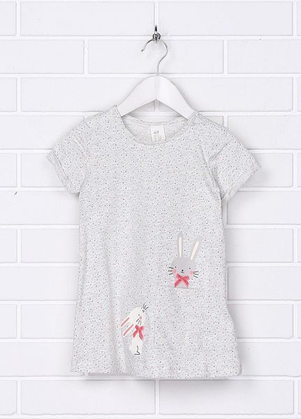 

Платье H&M 74см Бело-серое (1092-060)