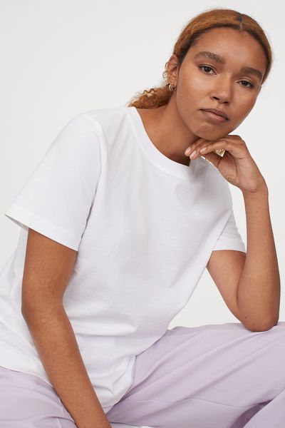 

Футболка H&M S белая (1203-788)