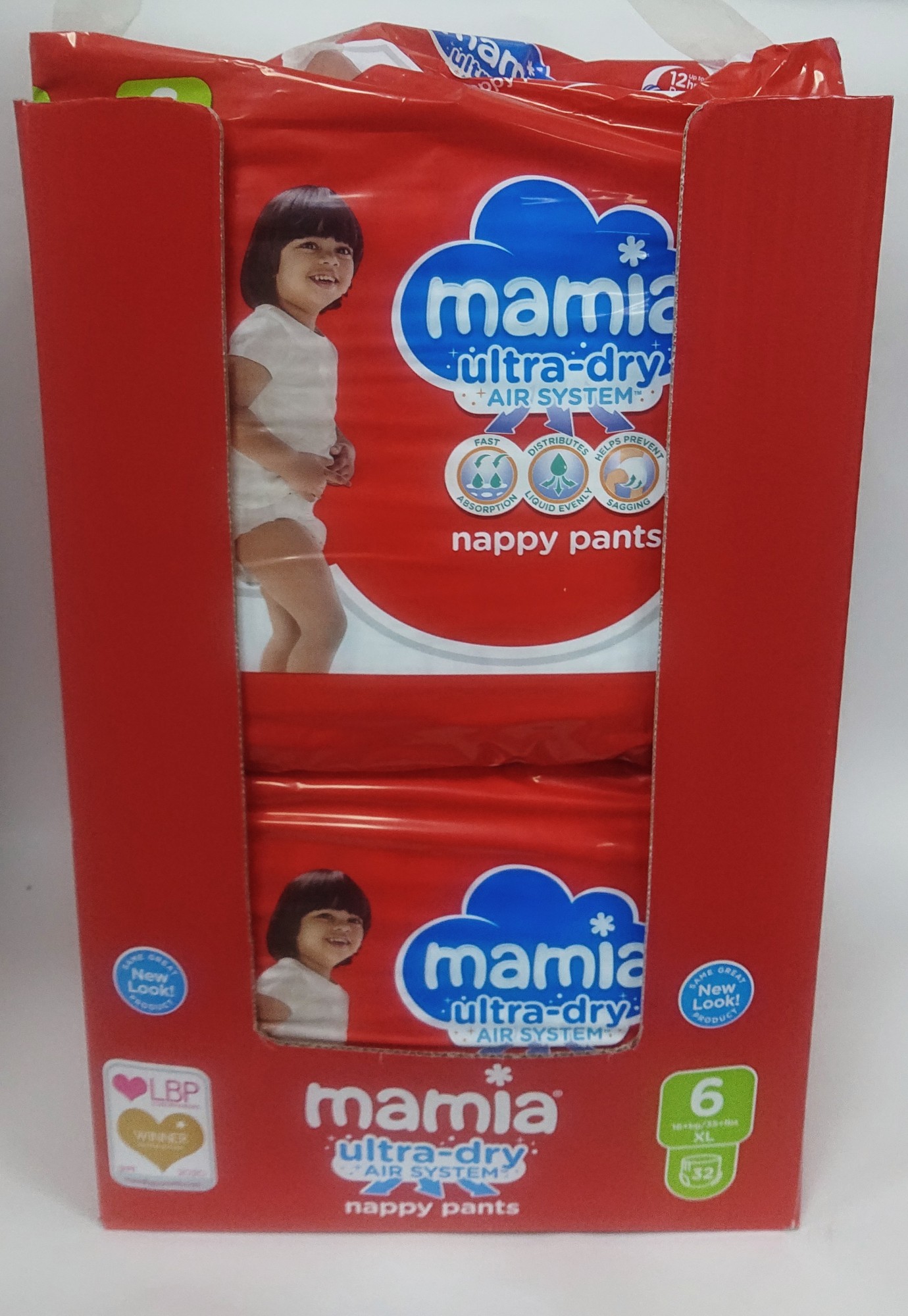 

Подгузники-трусики Mamia розмір 6, 16+ кг Box 4уп*32 шт.