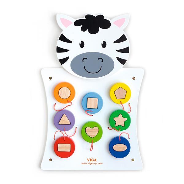 

Бизиборд Viga Toys Зебра с фигурками (50681)