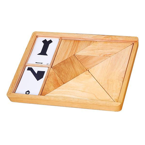 

Игра-головоломка Viga Toys Деревянный танграм неокрашенный, 7 эл. (56301)