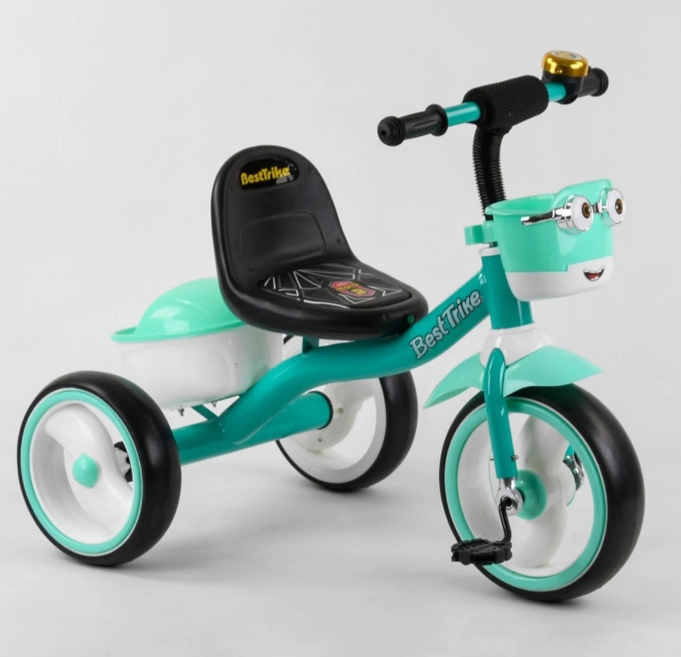 

Детский трехколесный велосипед Best Trike 80627 бирюзовый