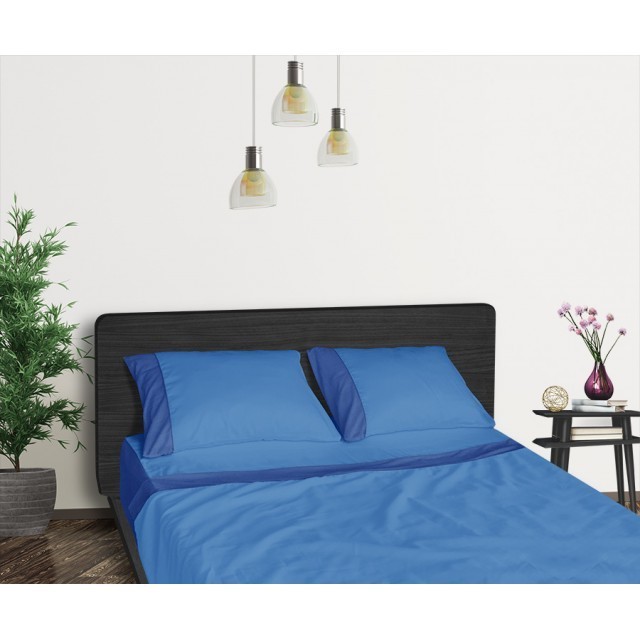 

Комплект постельного белья Sonex Премиум Сатин Aero 177х210 Blue Sapphire