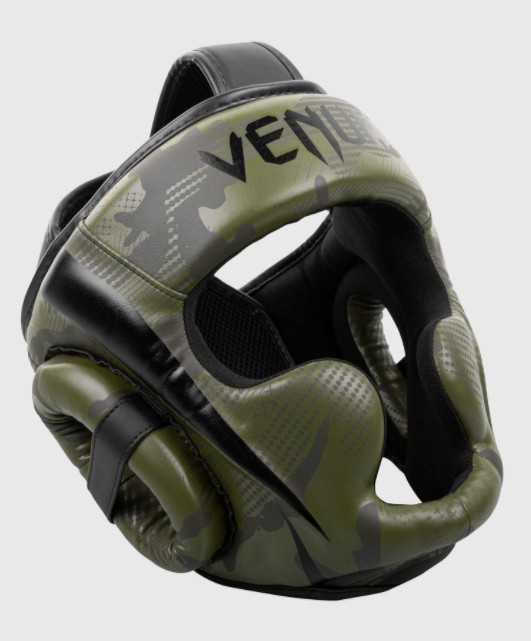 

Боксерский шлем Venum Elite Headgear Khaki Camo Универсальный