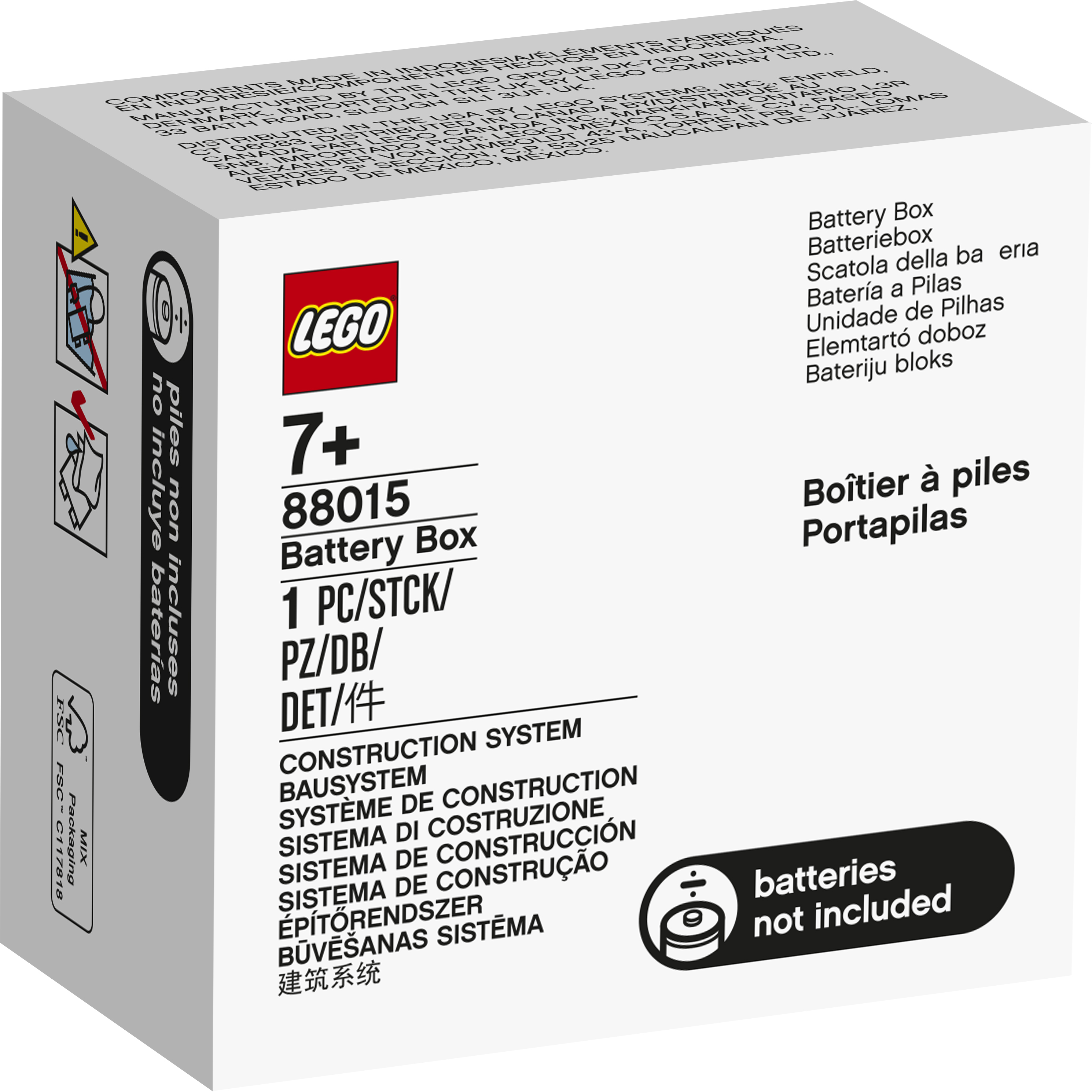 

Конструктор LEGO Functions Аккумуляторный блок 1 деталь (88015)
