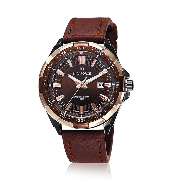 

Мужские кварцевые часы Naviforce Advanter 45х10 мм Коричневый 1064
