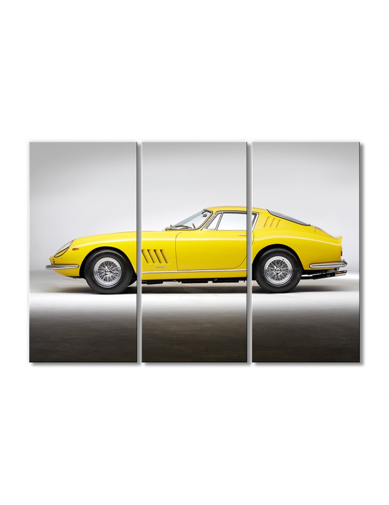

Модульная картина Artel «1967 Феррари 275 GTB желтый» 3 модуля 70x105 см