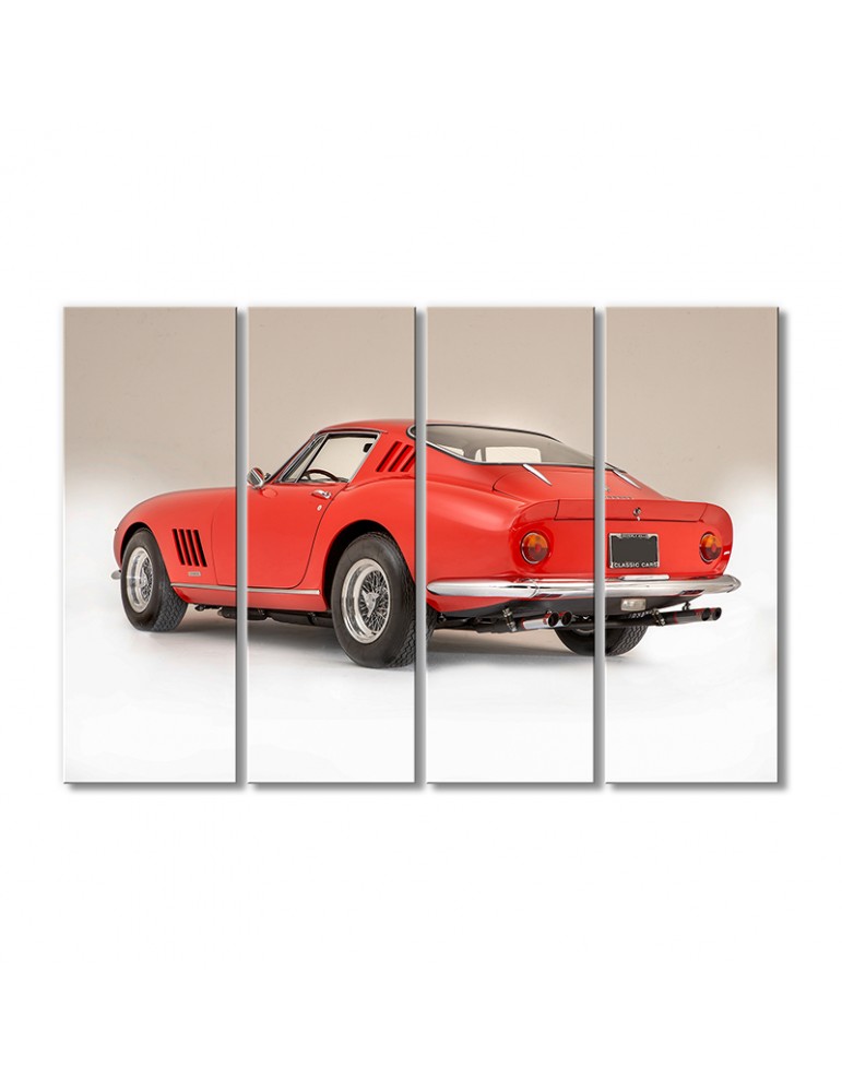 

Модульная картина Artel «1967 Феррари 275 GTB-4 красный» 4 модуля 70x105 см