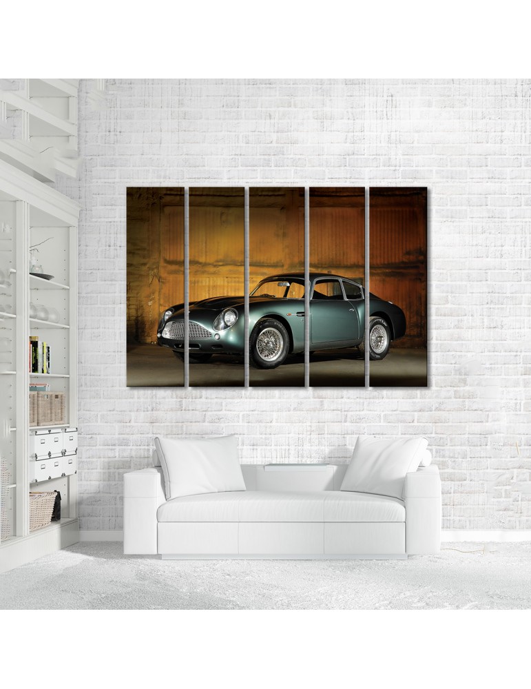 

Модульная картина Artel «1961 Астон Мартин DB4 GT Загато зеленый» 5 модулей 120x180 см